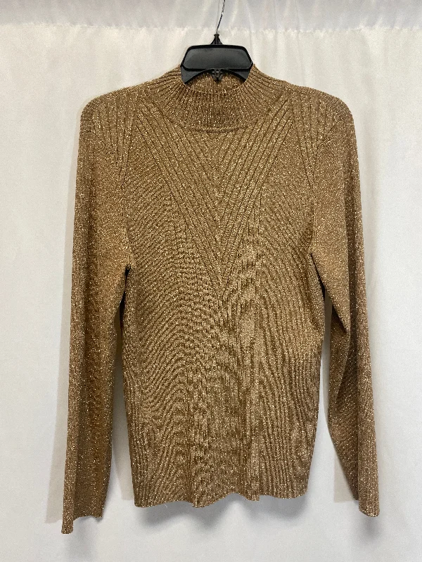 Sweater By Inc In Gold, Size: Xxl