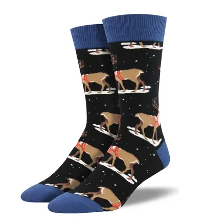 Men's Winter Reindeer Socks