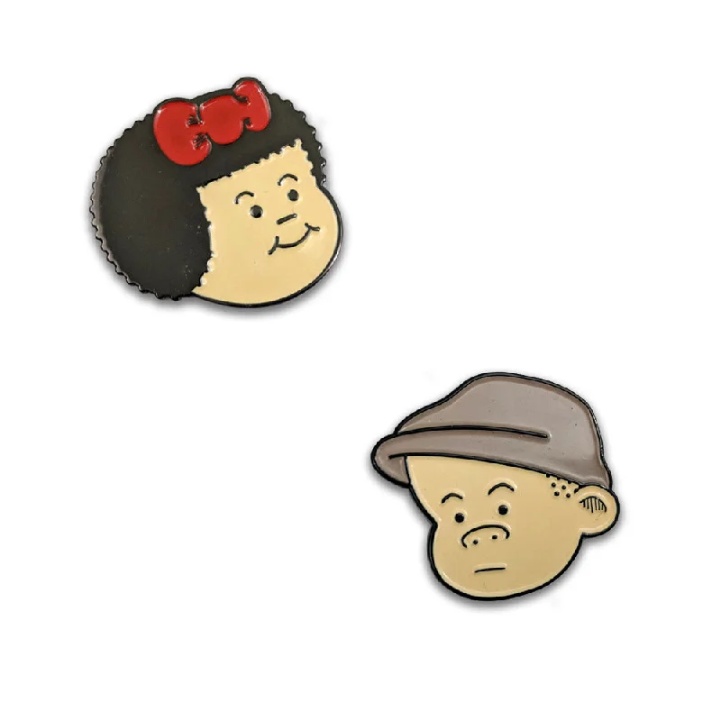 Nancy and Sluggo Enamel Pins!