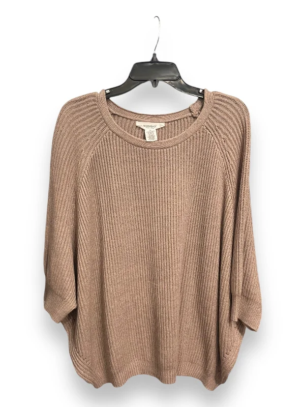 Sweater By Workshop In Tan, Size: Xl