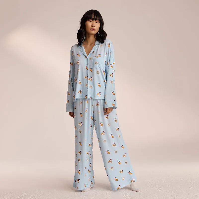 Modal Pyjama Bottoms - Blue