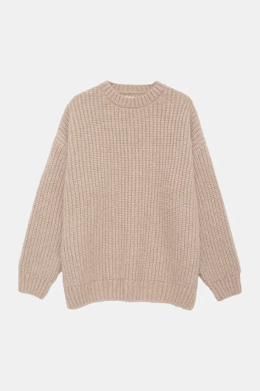 Sydney Crew Sweater in Camel