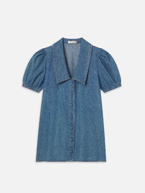 Denim Sailor Dress -- Starlet