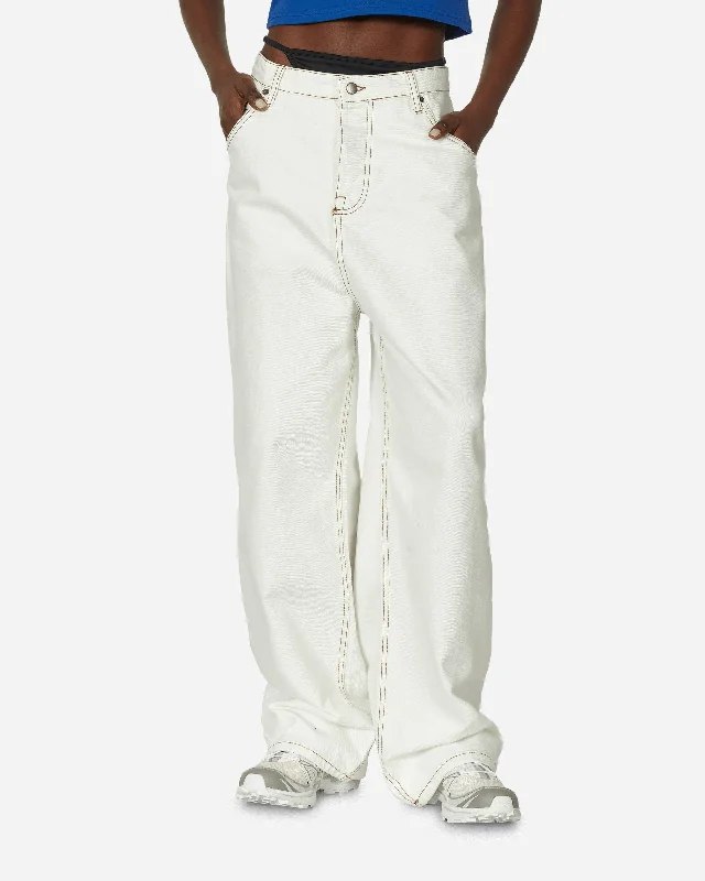 Canvas Baggy Jeans Cream