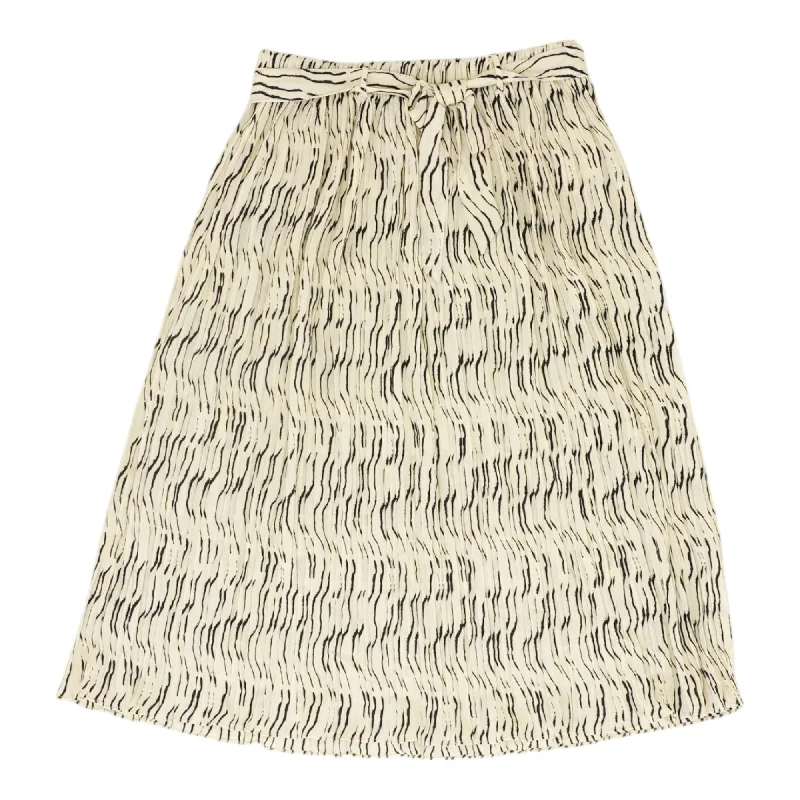 Beige Misc Midi Skirt