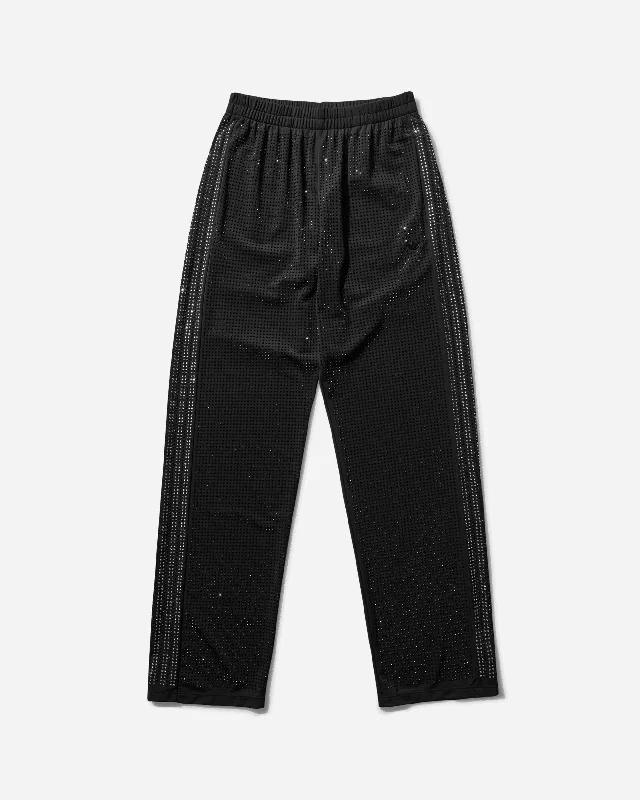 Women's Rhinestone Track Pants Black