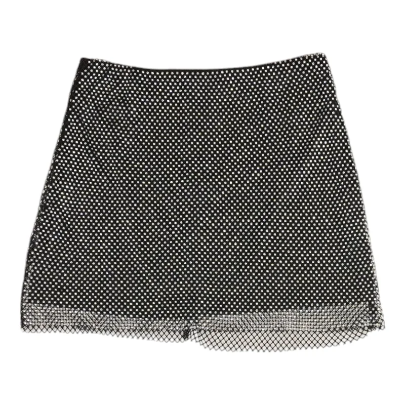 Black Misc Mini Skirt