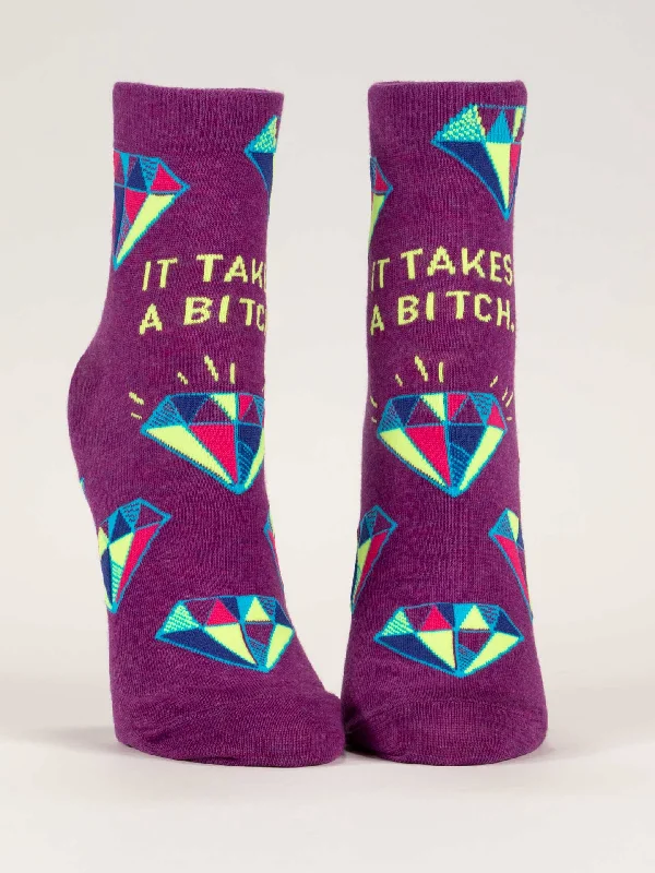 It Takes A Bitch W-Ankle Socks