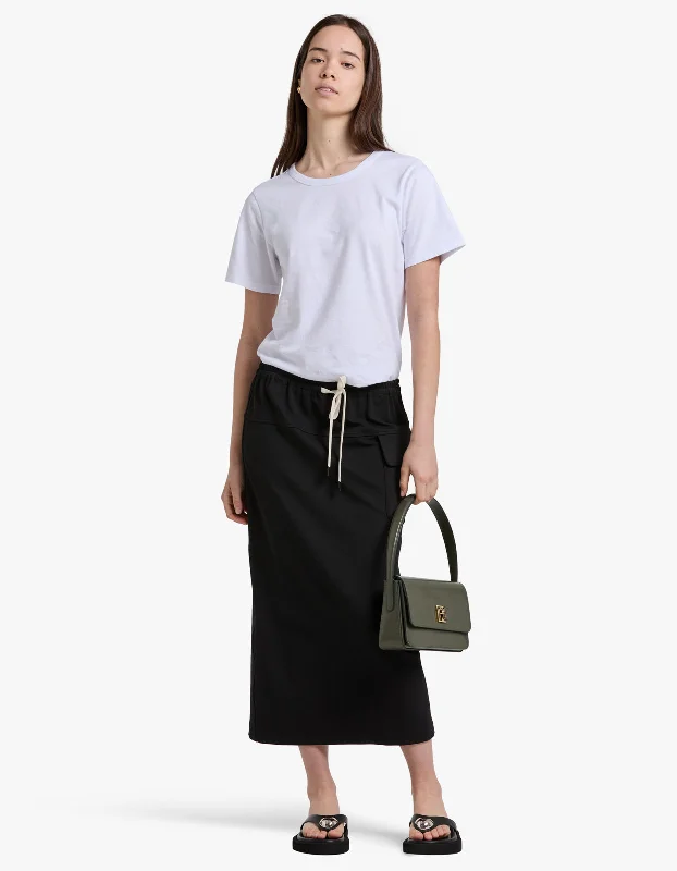 Utility Paper Bag Skirt - Black