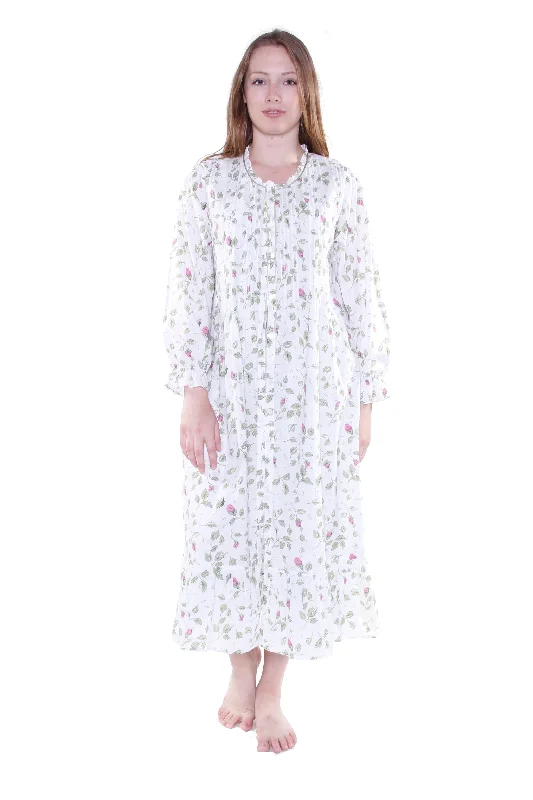 La Cera Rose Vine 100% Cotton Robe