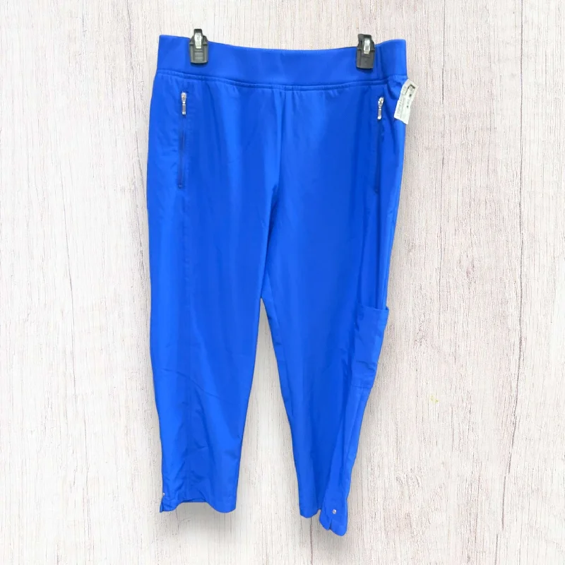 Blue Athletic Pants Zenergy By Chicos, Size M