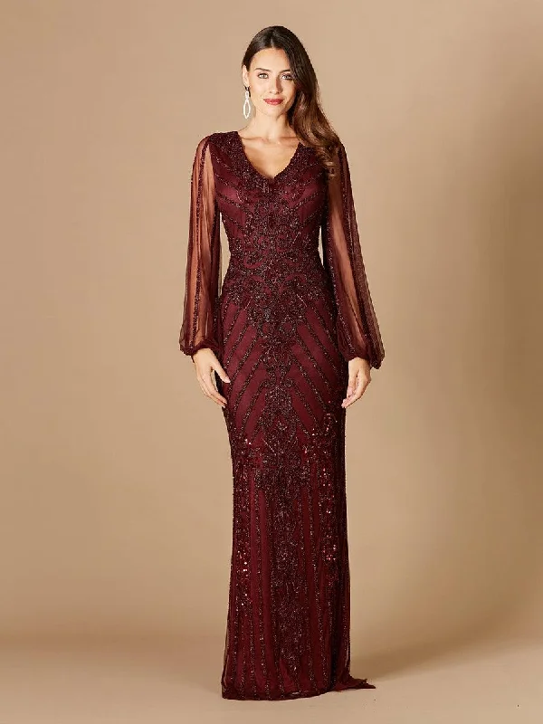 Lara Dresses 29369 Wine 12 Sale