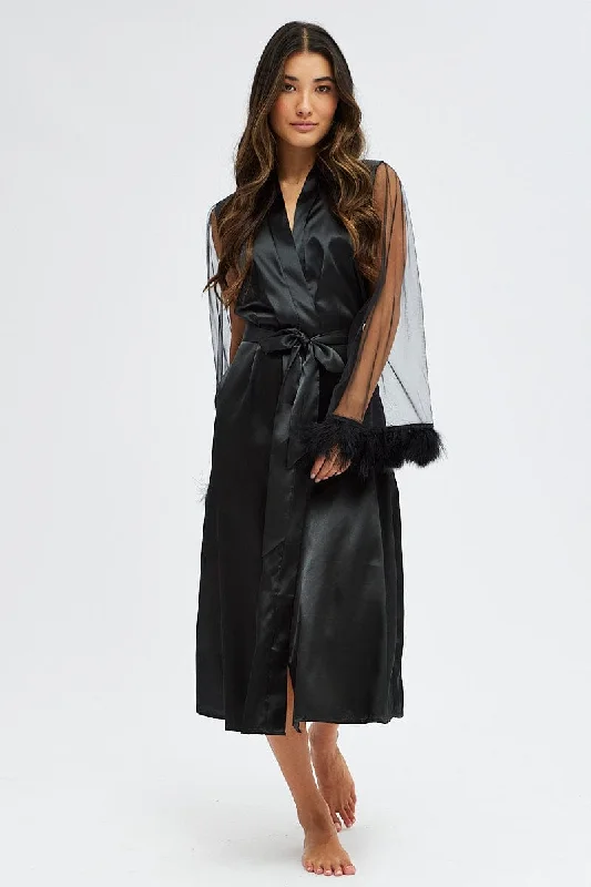 Black Feather Robe