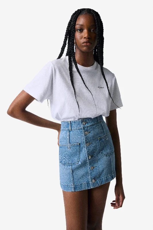 Four Pocket Denim Mini Skirt