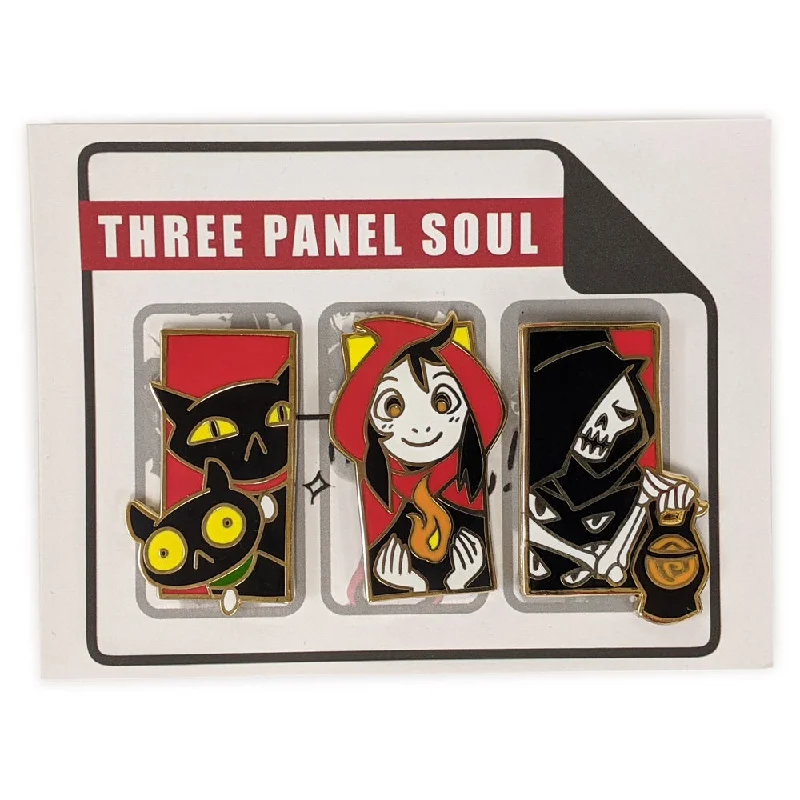 Three Panel Soul Pin Set 01