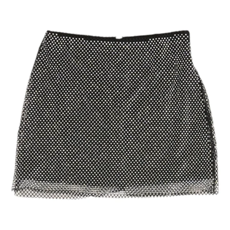 Black Misc Mini Skirt