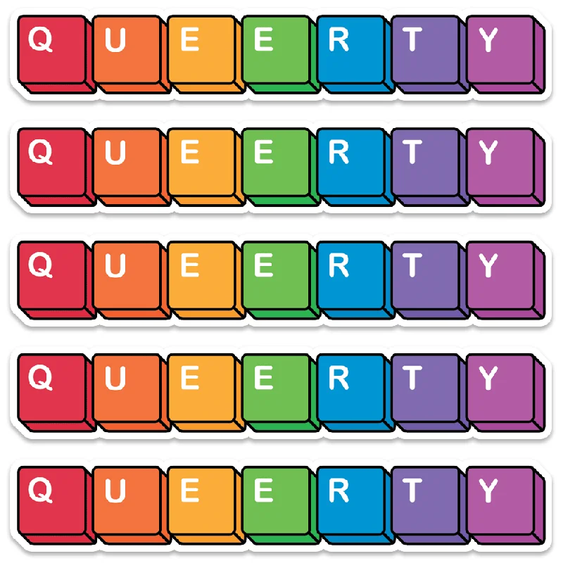 QUEERTY Stickers 5-Pack!