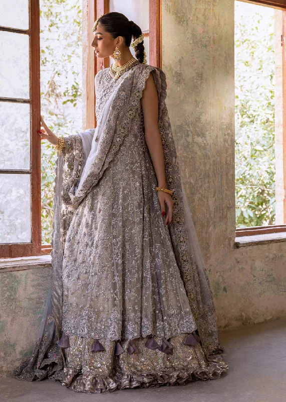 Royal Pakistani Bridal Gown with Lehenga and Dupatta