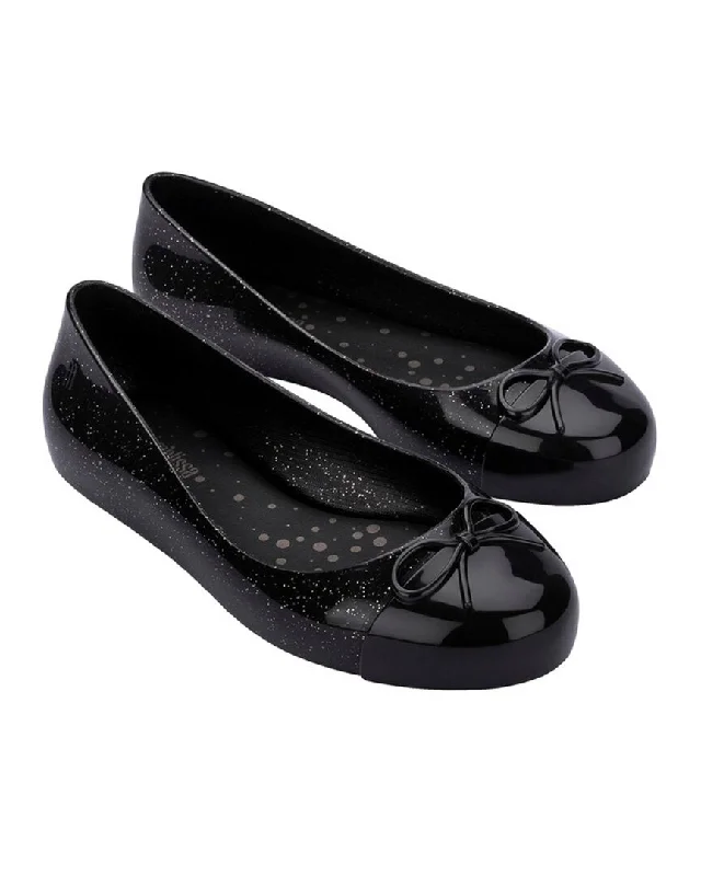 Mini Melissa Mini Sweet Love Cap Toe Ballerina Flat