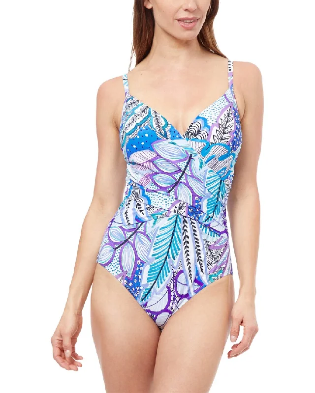 Profile by Gottex Tropic Boom V Neck One-Piece