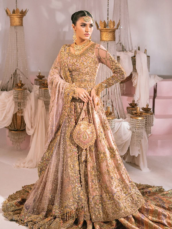 Peach Pink Bridal Lehenga Pakistani Wedding Dresses