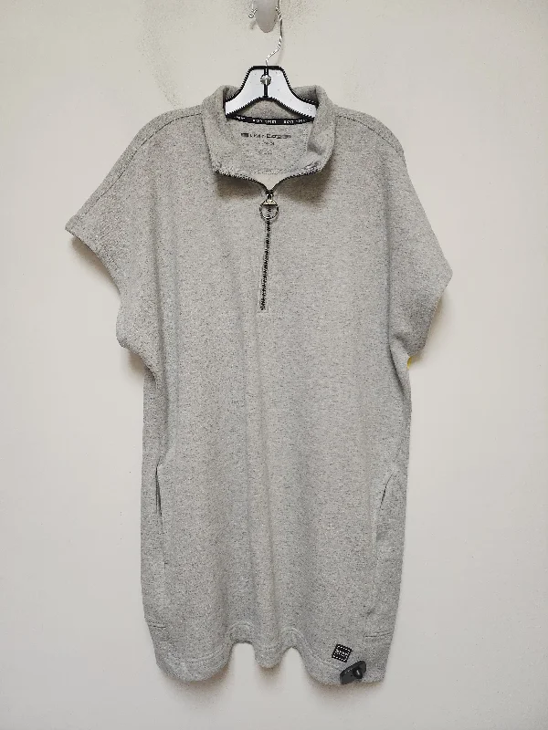 Athletic Dress By Dkny In Grey, Size: Xl