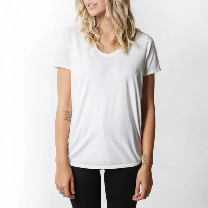 Scoop V Tee (White)