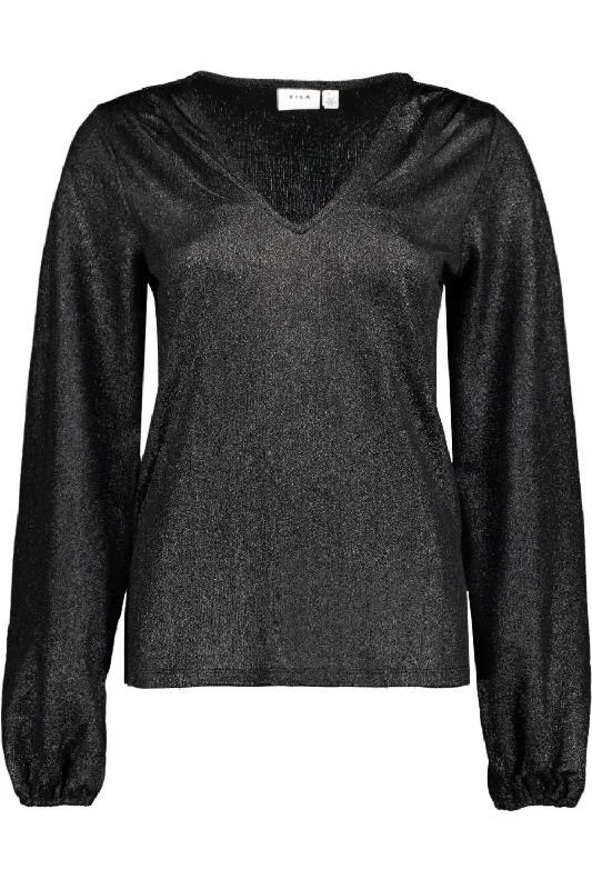 SHINE TOP BLACK/SILVER