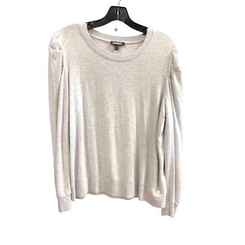 Top Long Sleeve By Express In Grey, Size: L