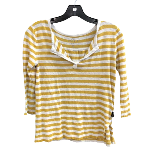 Top Long Sleeve By Loft In Striped Pattern, Size: Xs