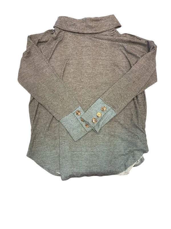 Top Long Sleeve By Lularoe In Grey, Size: Xl