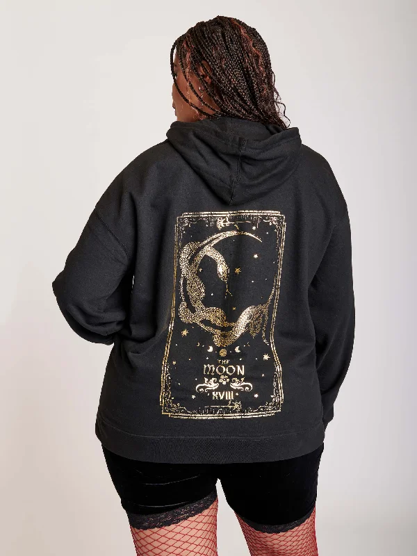 Moon Tarot Gold Foil Unisex Hoodie